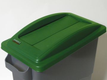 Ecosort lid with swinglid, green