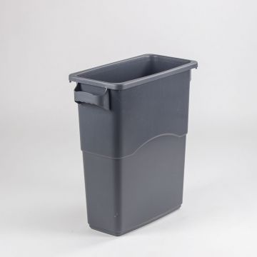 Ecosort kunststof afvalbak 590x275x630 mm, 58,5 liter, donkergrijs