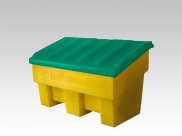 Grit container with lid 180 l. for sand, salt and absorption material