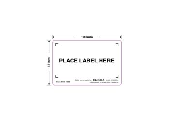 self adhesive labelholder 100x65 mm, 100 pieces per pack