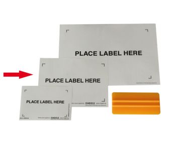 Zelfklevende labeldrager A5, 170x230 mm, 100 stuks per verpakking