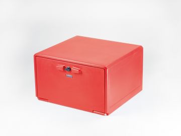 Bicycle Delivery Box 85 liter, 570x550x335 mm red