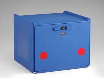 Kunststof food deliverybox 560x520x440 mm, 90l. dubbelwandig, blauw