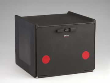 Kunststof food delivery box 560x520x440 mm, 90l. dubbelwandig, zwart