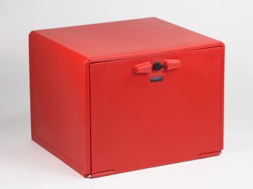 Kunststof scooterbox 570x530x440 mm, enkelwandig, rood