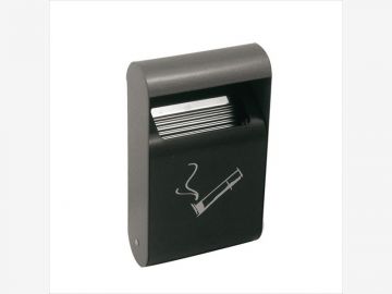 Wall ash-tray 3 L 355x191x64 mm, dark grey