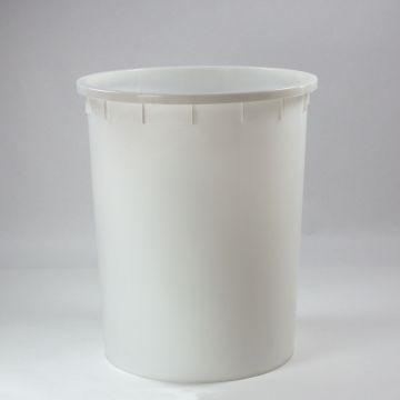 Plastic round container 300 L, ø760x890 mm, white