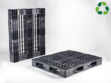 ISO industrial pallet, 1200x1000x150 mm on 5 skids PE-R