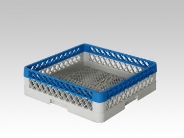 Dishwasher basket 500x500x140 mm with 1 top edge without compartmentation
