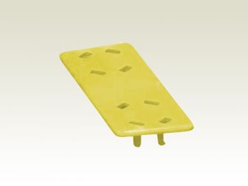 Clip for dishwashing rack, yellow