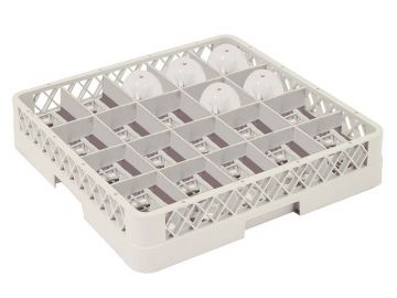 Dishwashing rack for cups 500x500x100 mm, 20 compartments