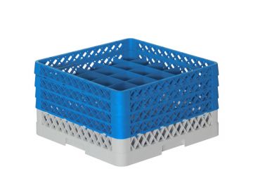 Vaatwaskorf 500x500x260 mm 25 vaks t.b.v. ø 90 mm bekerglazen