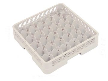 Vaatwaskorf 500x500x100 mm 36 vaks t.b.v. ø 74 mm bekerglazen