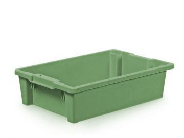 Stack-nestable bin 25 l. 600x400x150 mm green