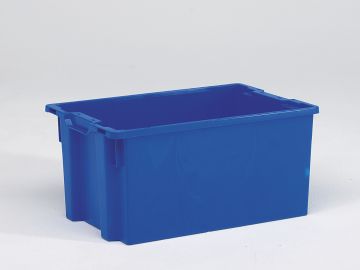 Stack-nestable bin 50 l. 600x400x270 mm blue
