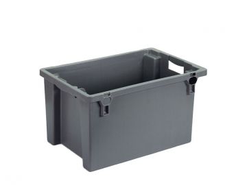 Stack - nestable bin 50 l. 600x400x300 mm dark grey