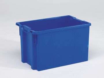 Stack-nestable bin 66 l. 600x400x350 mm blue