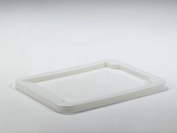 Kunststof oplegdeksel 800x600 mm, wit, levensmiddelenecht