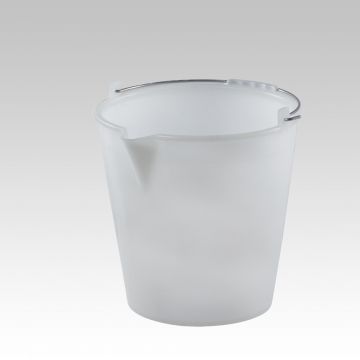 Bucket with spout 18 l. ø370x320 mm white
