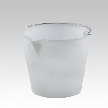 Bucket with spout 21 l. ø380x340 mm white