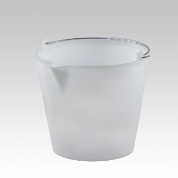 Emmer met schenktuit 21 liter, wit ø380x H=340 mm wit