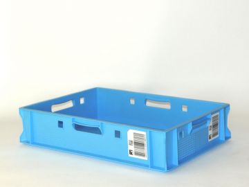 E1 Peformance meat crate 600x400x126 mm, blue