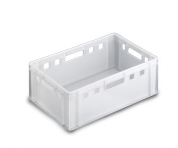E2 meat crate 40 liter, 600x400x200 mm, white