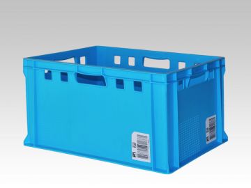 E3 Performance vleeskrat, 60 liter, 600x400x300 mm, blauw