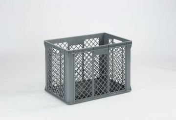Perforated euro container 91L 600x400x445 mm, grey