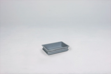 Euronorm stapelbak, Normbox, 300x200x65 mm, 2,5 liter grijs virgin plastic