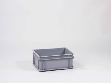 Normbox stackable bin 400x300x170 mm, 15L grey Virgin PP