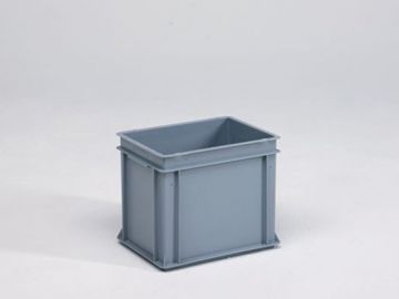 Normbox stackable bin 400x300x325 mm, 30L grey Virgin PP