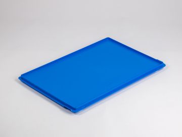 Kunststof scharnierdeksel 600x400 mm blauw