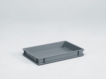 Normbox stackable bin 600x400x75 mm, 14L grey Virgin PP