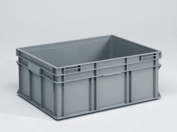 Normbox stackable bin 800x600x325 mm, 134L grey Virgin