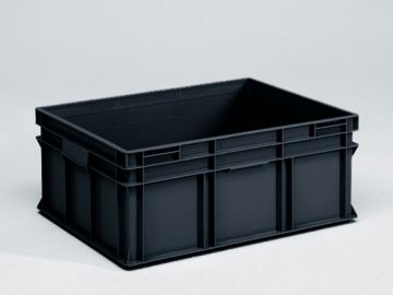 Stackable bin 134 liters 800x600x320mm ESD-safe