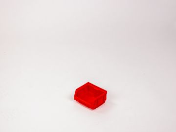 Stackable warehouse bin 0,4 liter, 88/70x105x54mm, red
