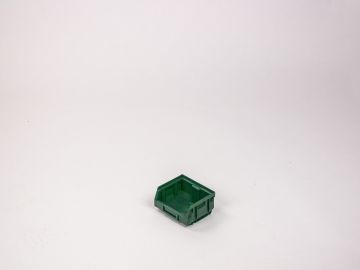 Stackable warehouse bin 0,4 liter, 88/70x105x54mm, green
