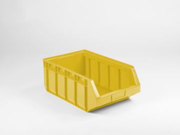 Stapelbare magazijnbak 30,0 liter, 485/440x298x189mm, geel