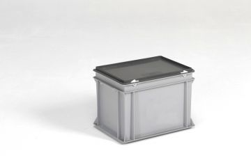Stacking container 400x300x285 mm, 25L with lid
