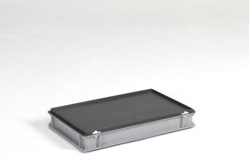 Stacking container 600x400x90 mm, 14L with lid