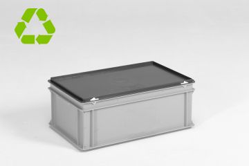 E-line Stacking container 600x400x235 mm, 40L with lid