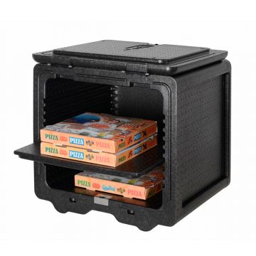 Frontloader pizzabox, 100L, lichtgewicht EPP, 600x580x570 mm