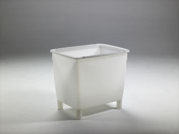 Large volume container 210 l. on 4 legs, white