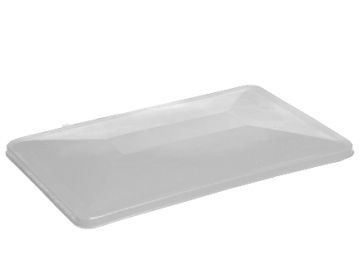 Lid for large hygiene bin on wheels 300 l. white