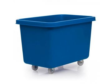 Large volume container on wheels 300 l. on wheels, blue