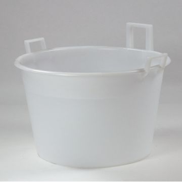 Plastic round container 120 l. ø700x545 mm white