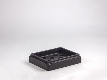 EPP insert t.b.v. koelelement GN1/2, 330x270x85 mm, zwart