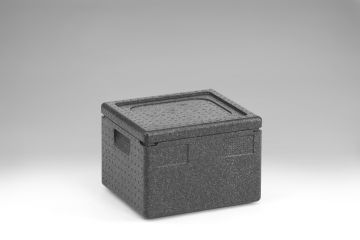 EPP Thermobox GN 1/2, 390x330x280 mm, 19 liter, met deksel, zwart