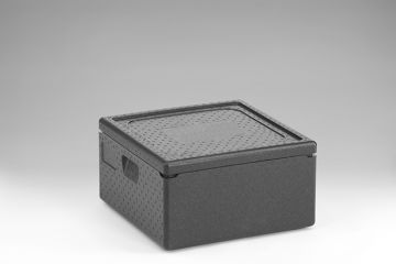 EPP Thermobox, Pizzabox, 480x480x260 mm, 35 l. met deksel, zwart